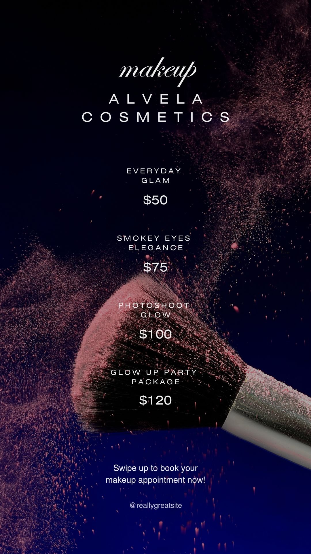 White and Black Minimalist Cosmetics Store Ad Your Story 2