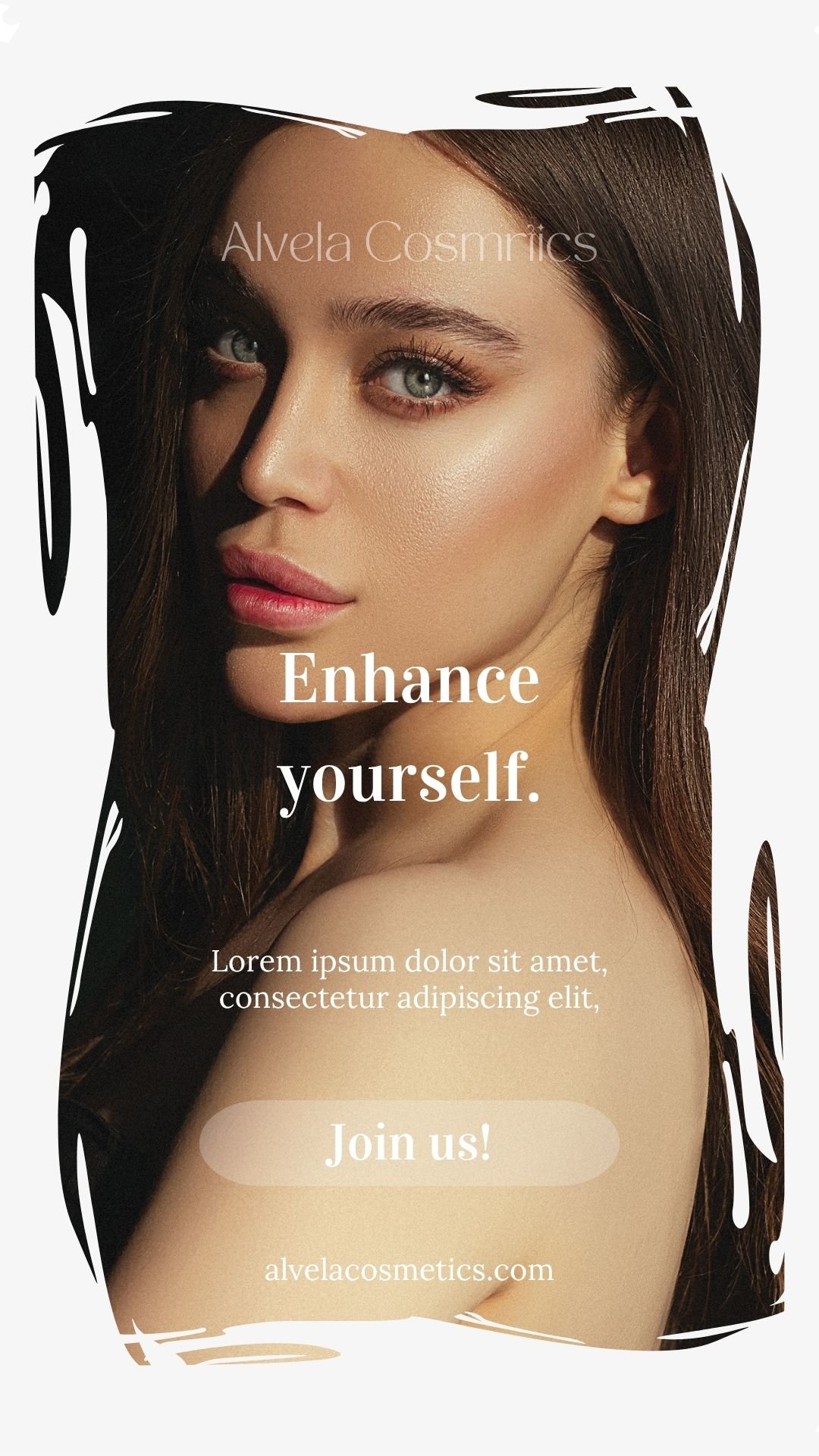 White and Black Minimalist Cosmetics Store Ad Your Story 3