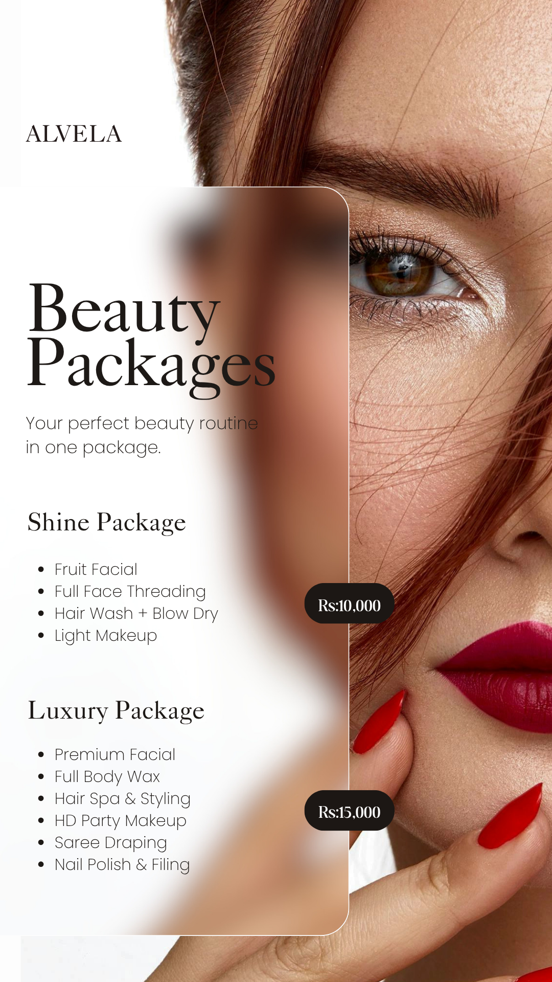 White and Black Minimalist Cosmetics Store Ad Your Story